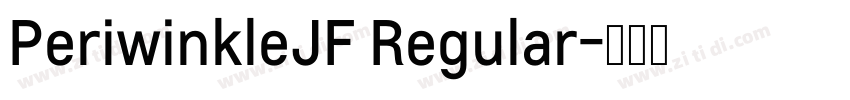 PeriwinkleJF Regular字体转换